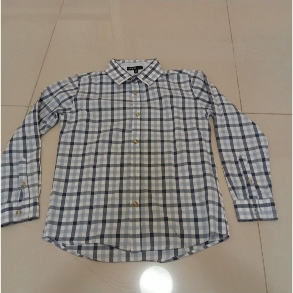 Preloved - Marks & spencer Autograph -kemeja anak lengan panjang