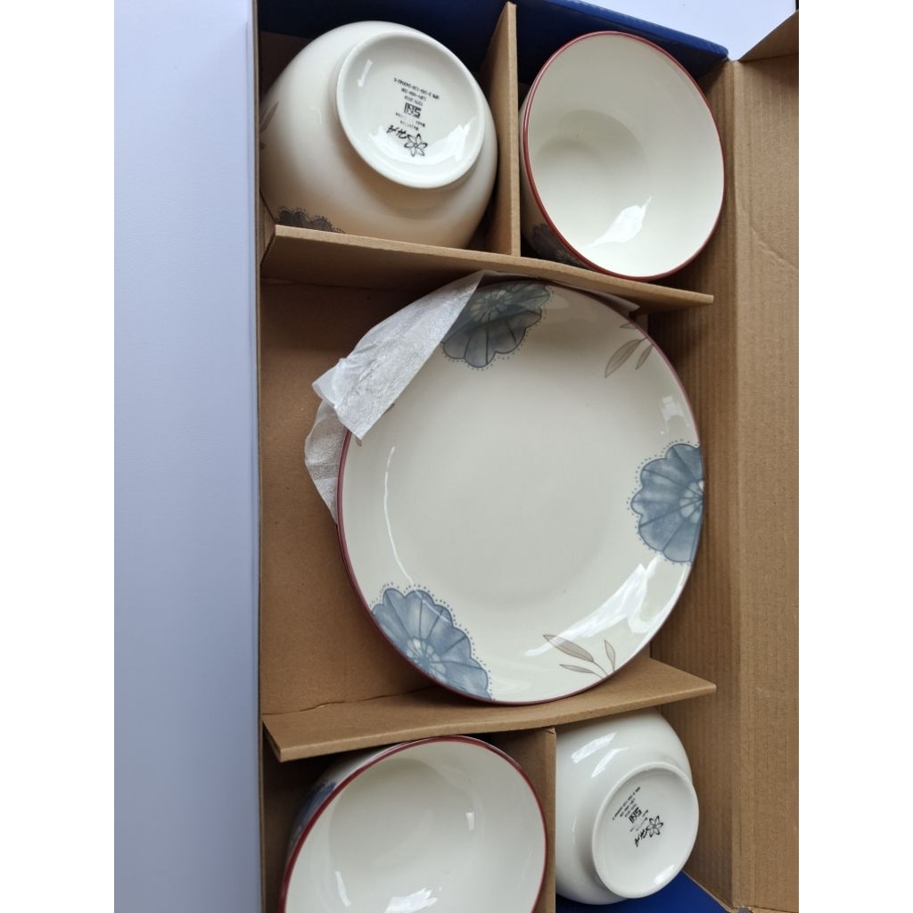 Piring Set Bowl Hampers Piring Cantik Aesthetic Hampers Lebaran dan Imlek