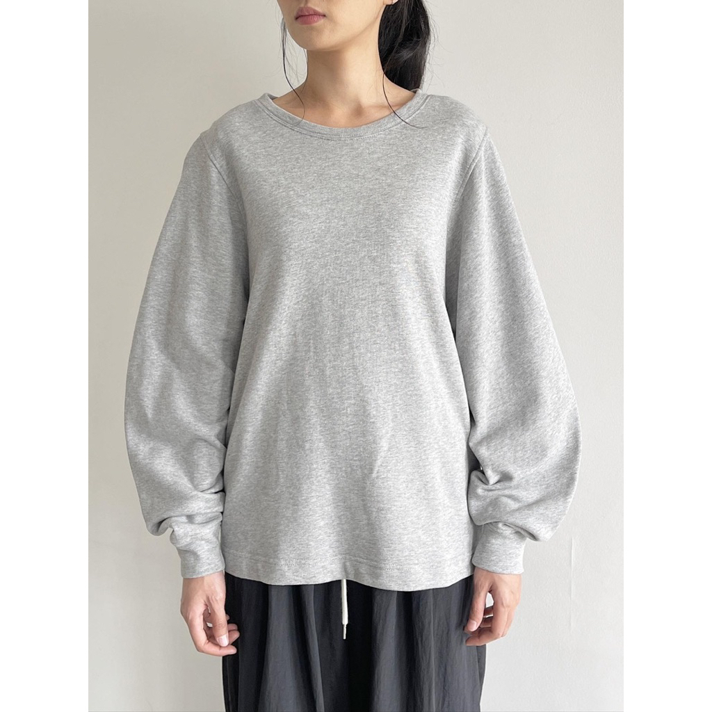 arket basic loose sweatshirt grey
