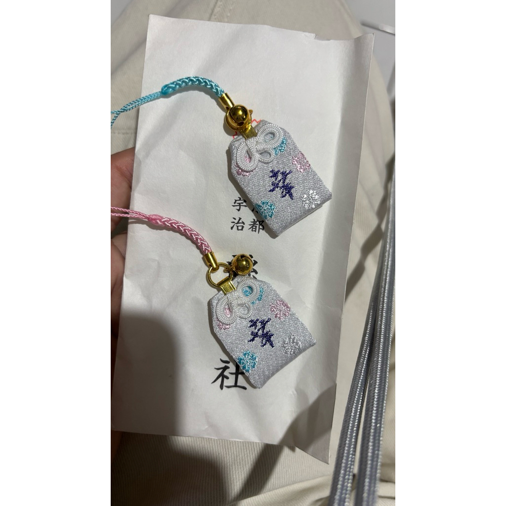 OMAMORI couple lucky charm from japan keychain