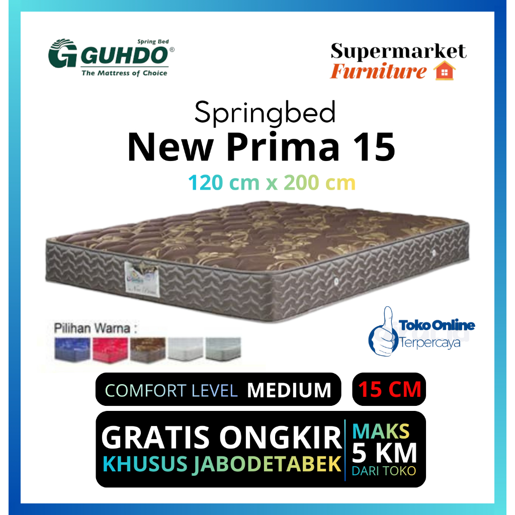 Guhdo Springbed New Prima 15 - Hanya Kasur / Mattress