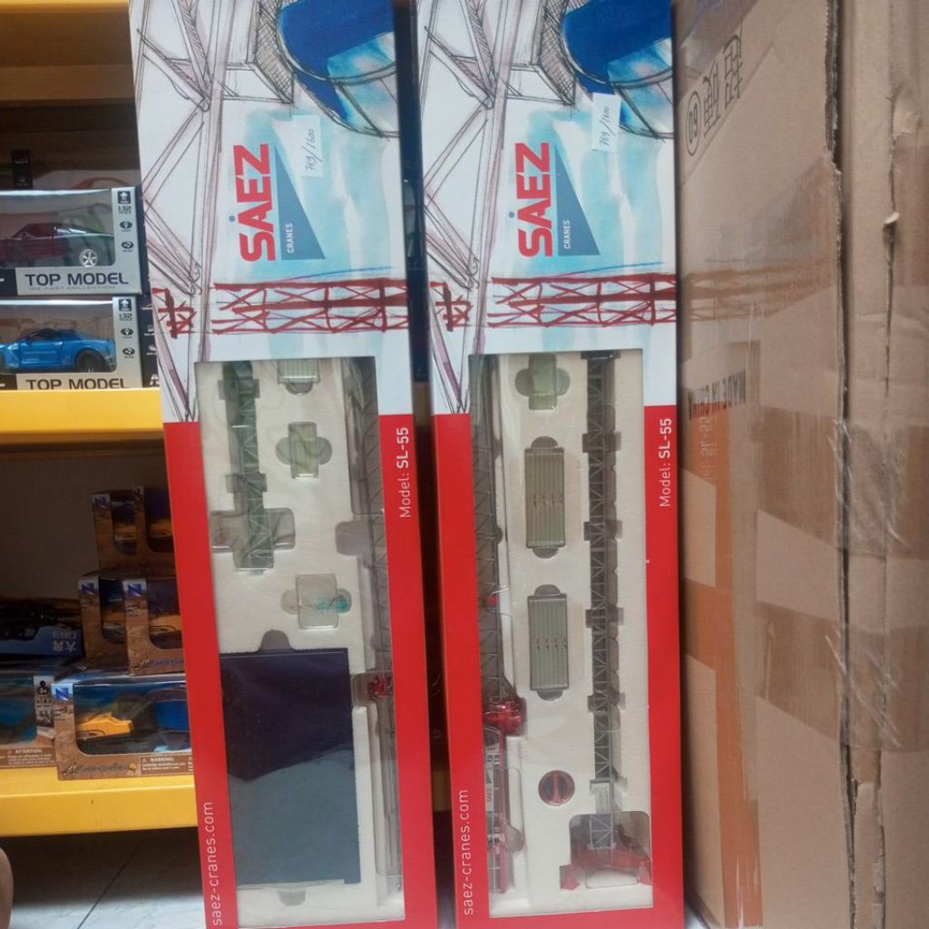 Diecast Miniatur Tower Crane Saez Besi Murah