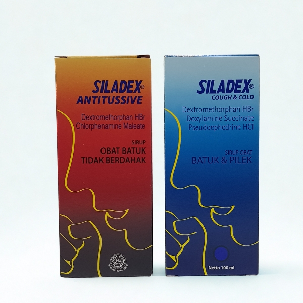 SILADEX BIRU COUGH & COLD DAN SILADEX ANTITUSSIVE MERAH DAN SILADEX EXPECTORANT HIJAU 100ML/60ML/30M