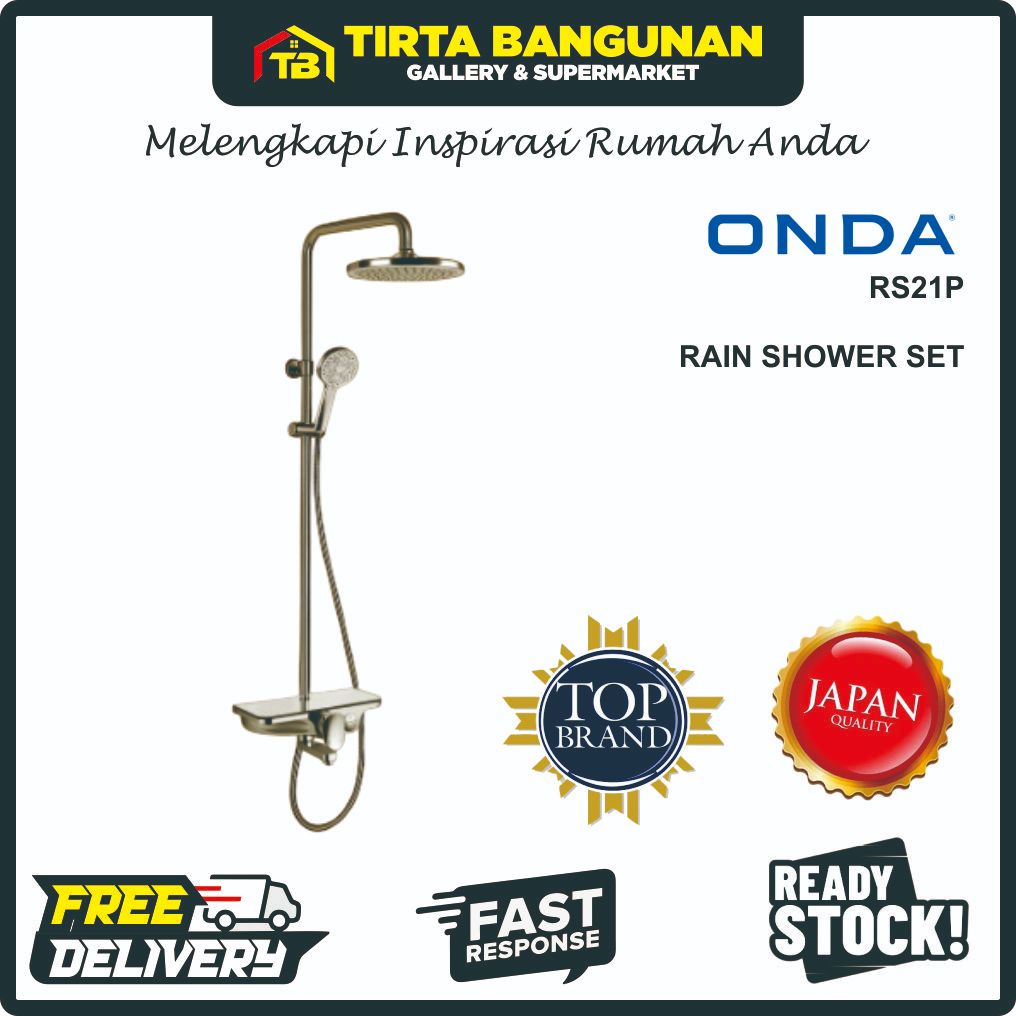 ONDA RAIN SHOWER SET RS 21 Shower Tiang / Shower Kamar Mandi