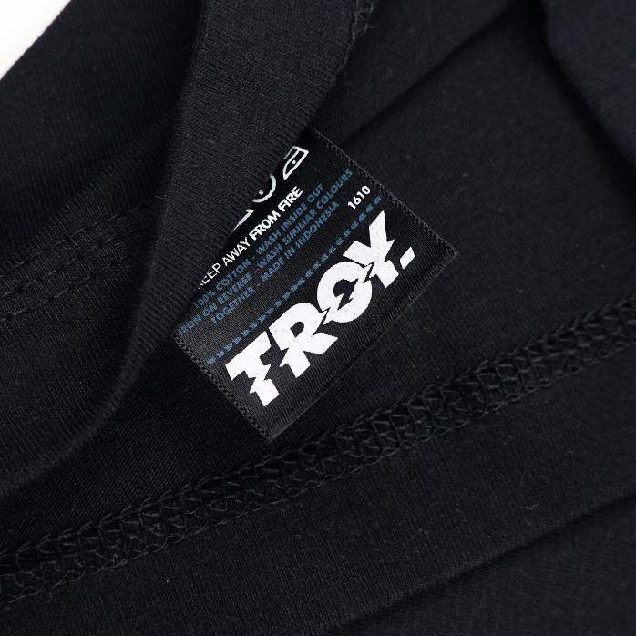 Troy Company Double Sleeve Longsleeve Black Stripe Wreckage - Kaos Lengan Panjang Kaos Hitam Stripe DSD 3333