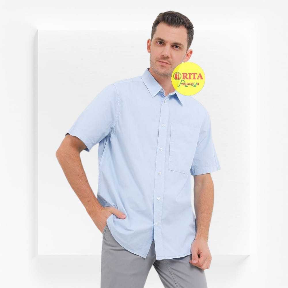 CARDINAL CASUAL Kemeja Polos Pendek Cardinal