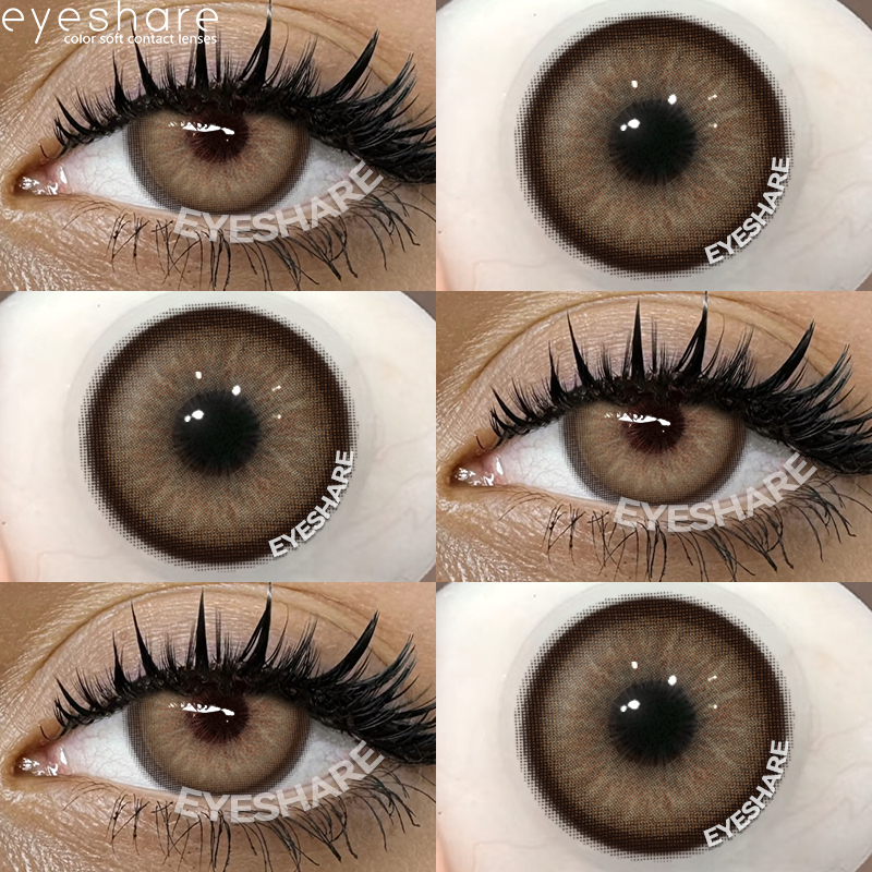 Eyeshare Softlens Brown 14.2mm Warna Lensa Kontak Soflen Softlen