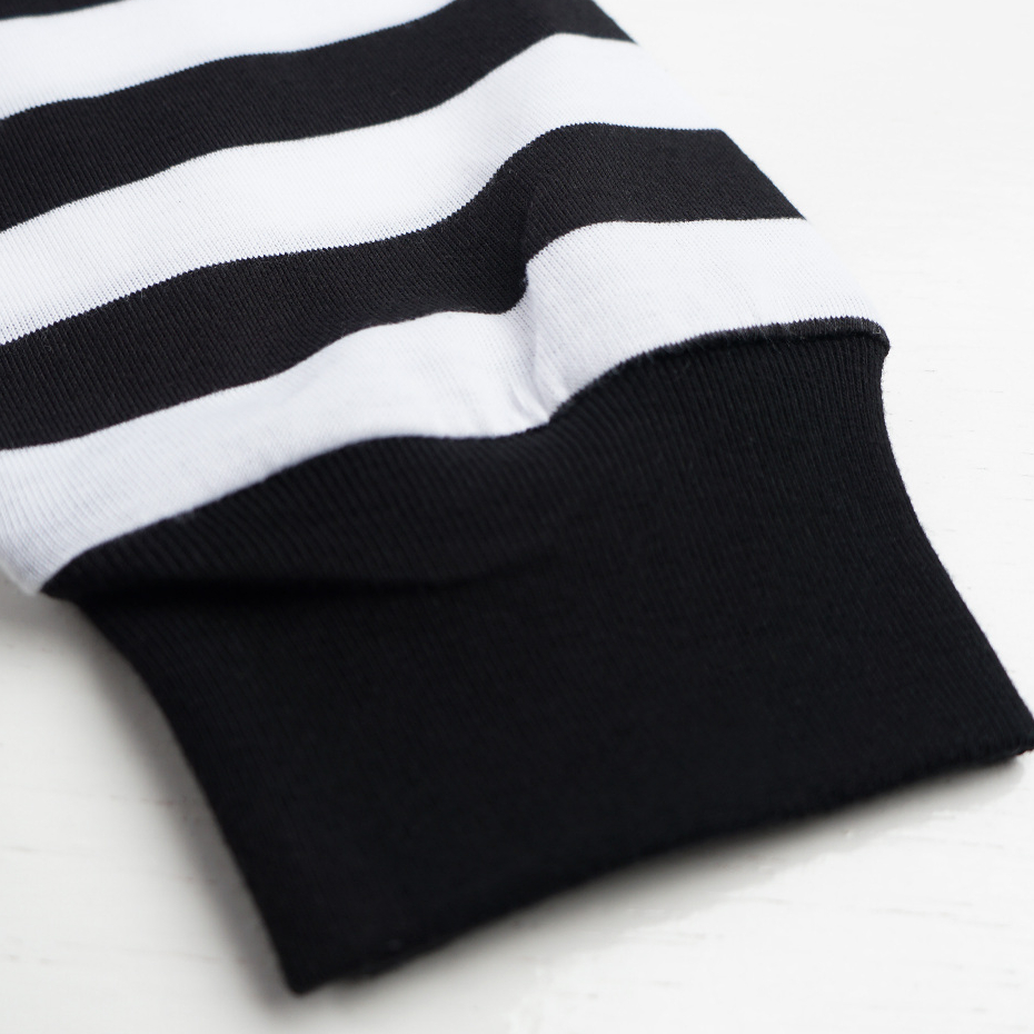 Troy Company Double Sleeve Longsleeve Black Stripe Ignite - Kaos Lengan Panjang Kaos Hitam Stripe DSD 3336