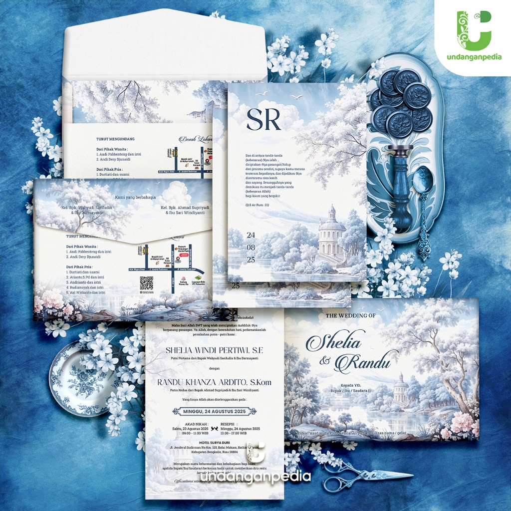 HARDCOVER LANDSCAPE + AMPLOP . FREE WEBSITE INVITATION . UNDANGAN PERNIKAHAN HARD COVER TEBAL UNIK L