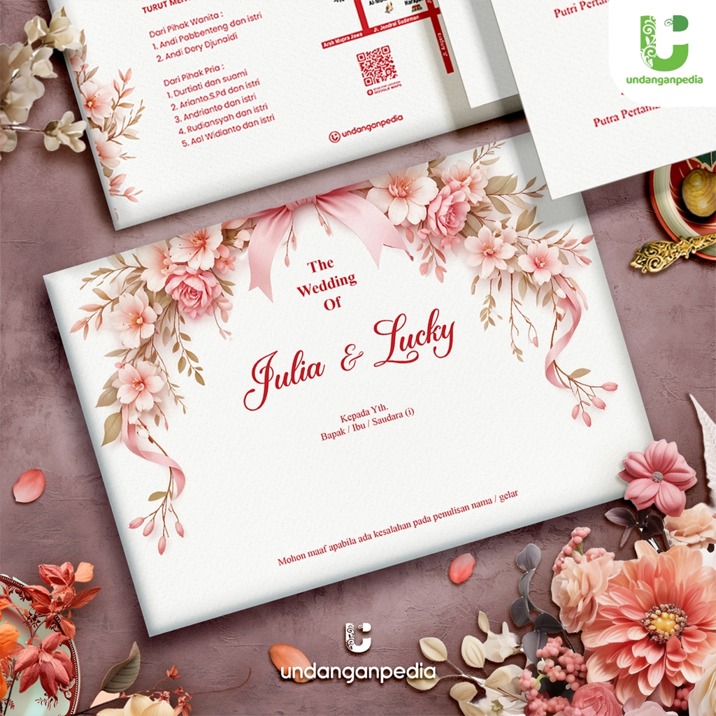 HARDCOVER LANDSCAPE + AMPLOP . FREE WEBSITE INVITATION . UNDANGAN PERNIKAHAN HARD COVER TEBAL UNIK L