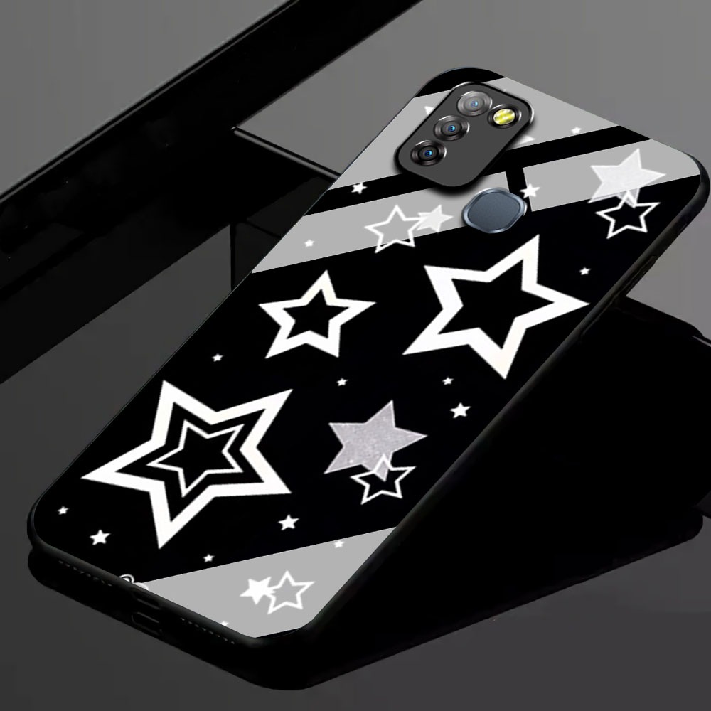 KK03 Softcase Glass Hp Terbaru For Infinix Smart 5/Smart 6 RAM 3 silikon Hp ada pelindung camera Cas