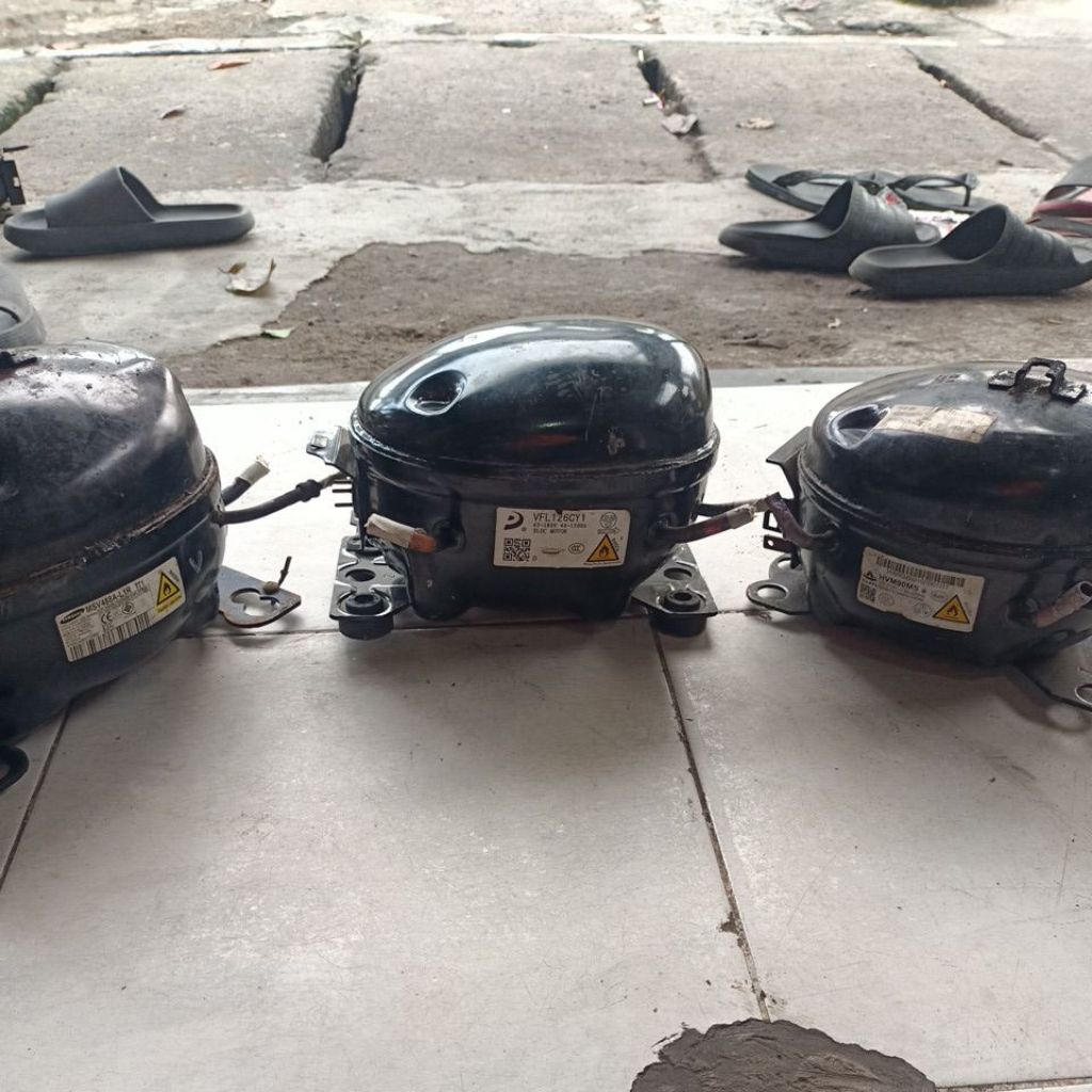 KOMPRESOR KULKAS INVERTER SECOND MSV488A-L1R , VFL126CYI , HVM90MS ORIGINAL BERKUALITAS REFRIGERANT 