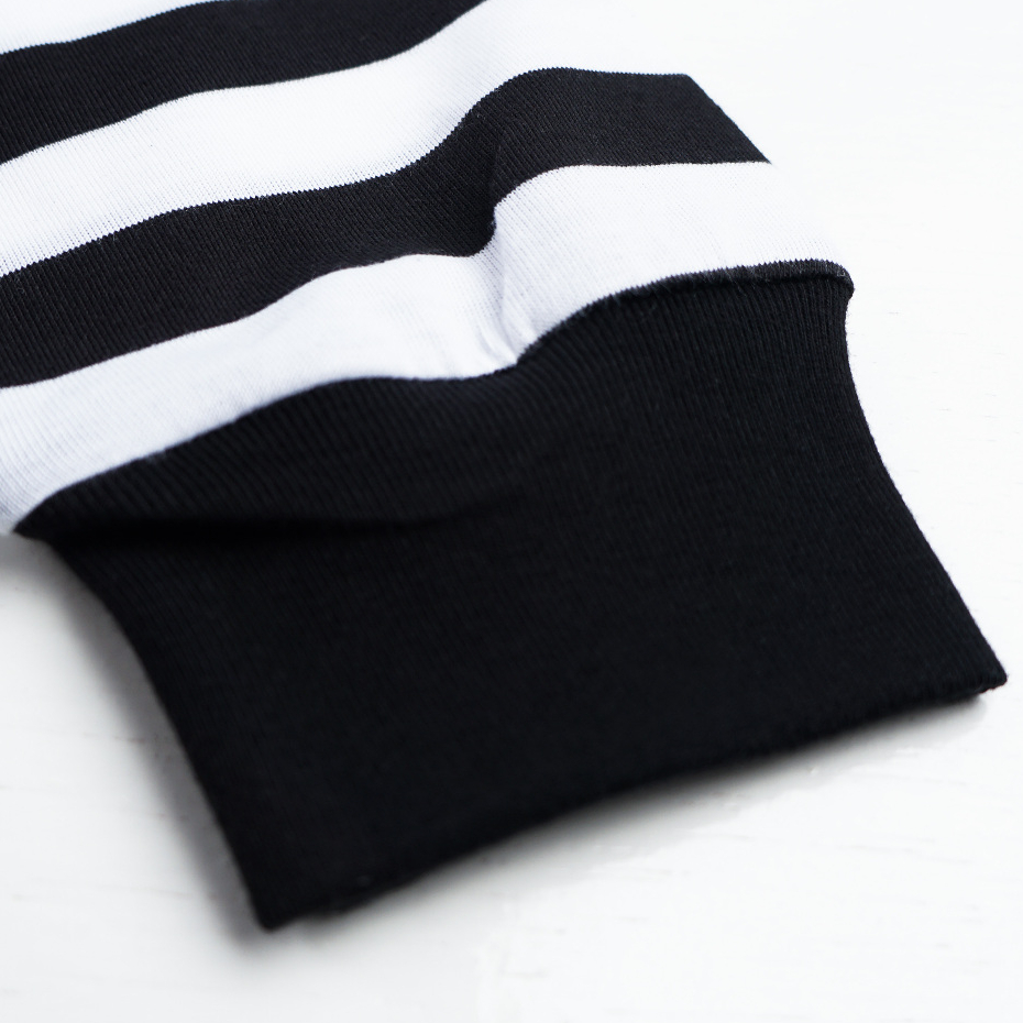Troy Company Double Sleeve Longsleeve White Stripe Artist - Kaos Lengan Panjang Kaos Putih Stripe DSD 3426