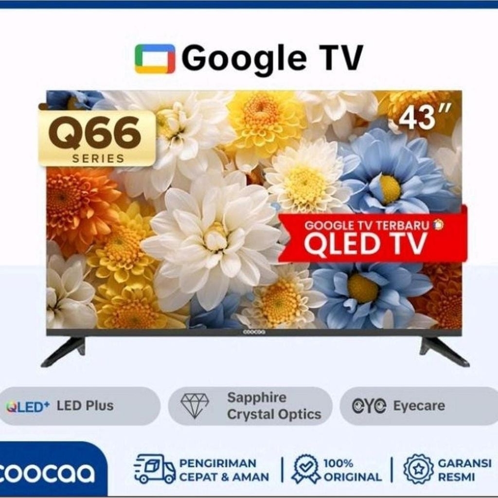 Coocaa 43S3G Smart TV LED 43 Inch Full HD Dengan Android 9.0 dan Fitur Dolby Audio