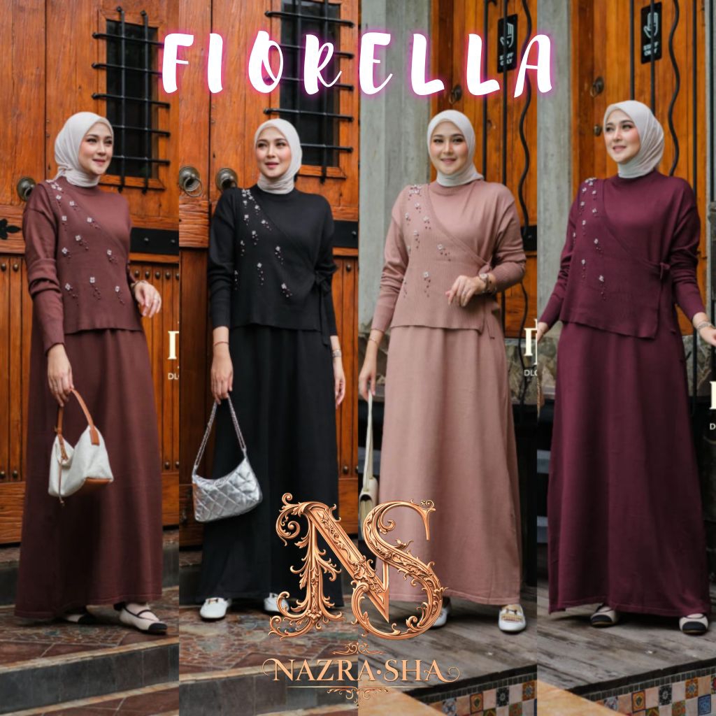 (p1a) RAFIKA FIORELA FIORELLA Baju Dress Gamis Wanita Muslimah Kalila Midi Dress By Rafika. Nazra SH