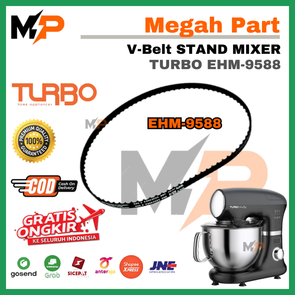 KARET MIXER TURBO EHM 9588 - BELTING MIXER TURBO EHM9588 - VANBELT MIXER TURBO EHM 9588 - KARET BELT