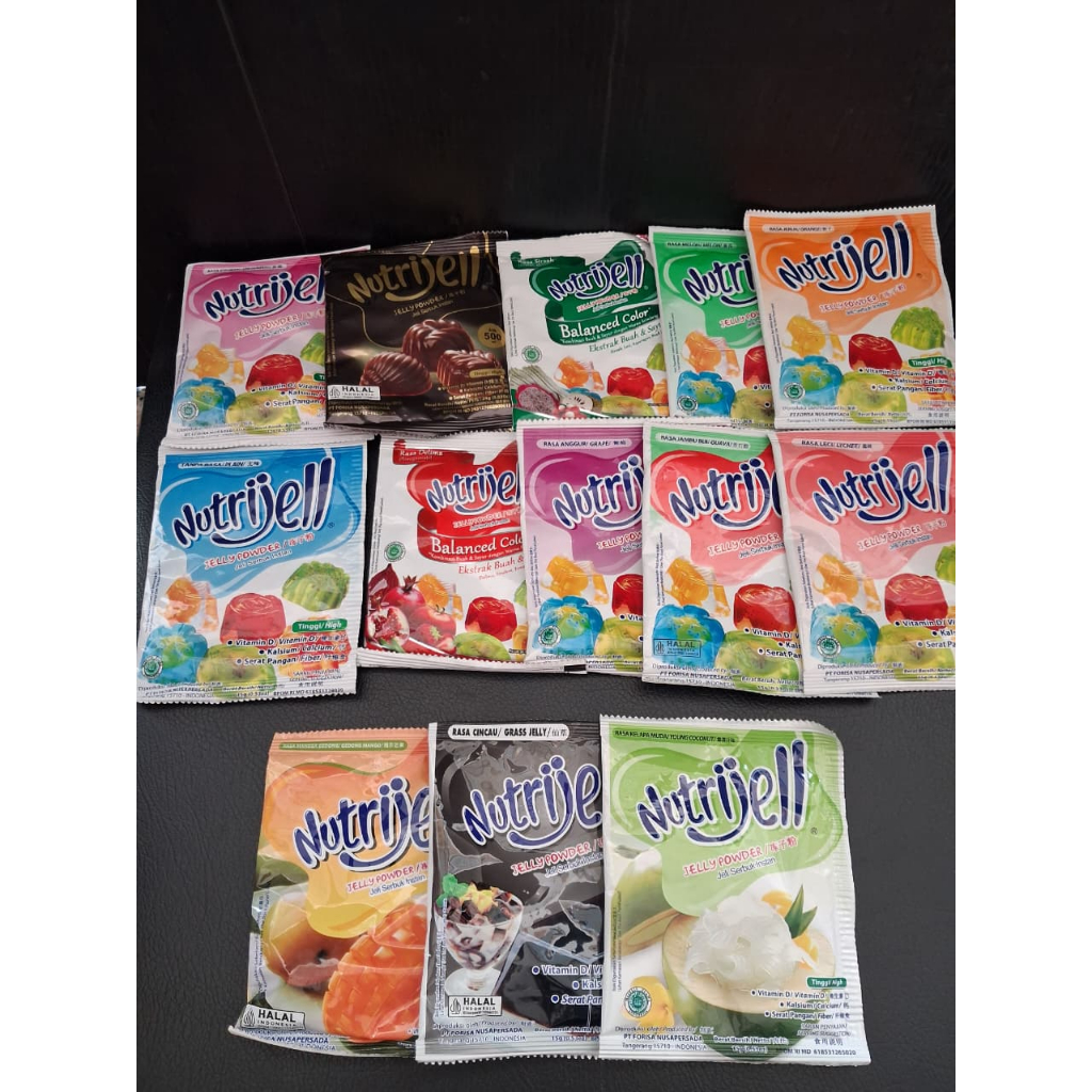 Nutrijel All Variant 15gr / Nutrijel Coklat 30gr / Nutrijel Dark Choco Per Box