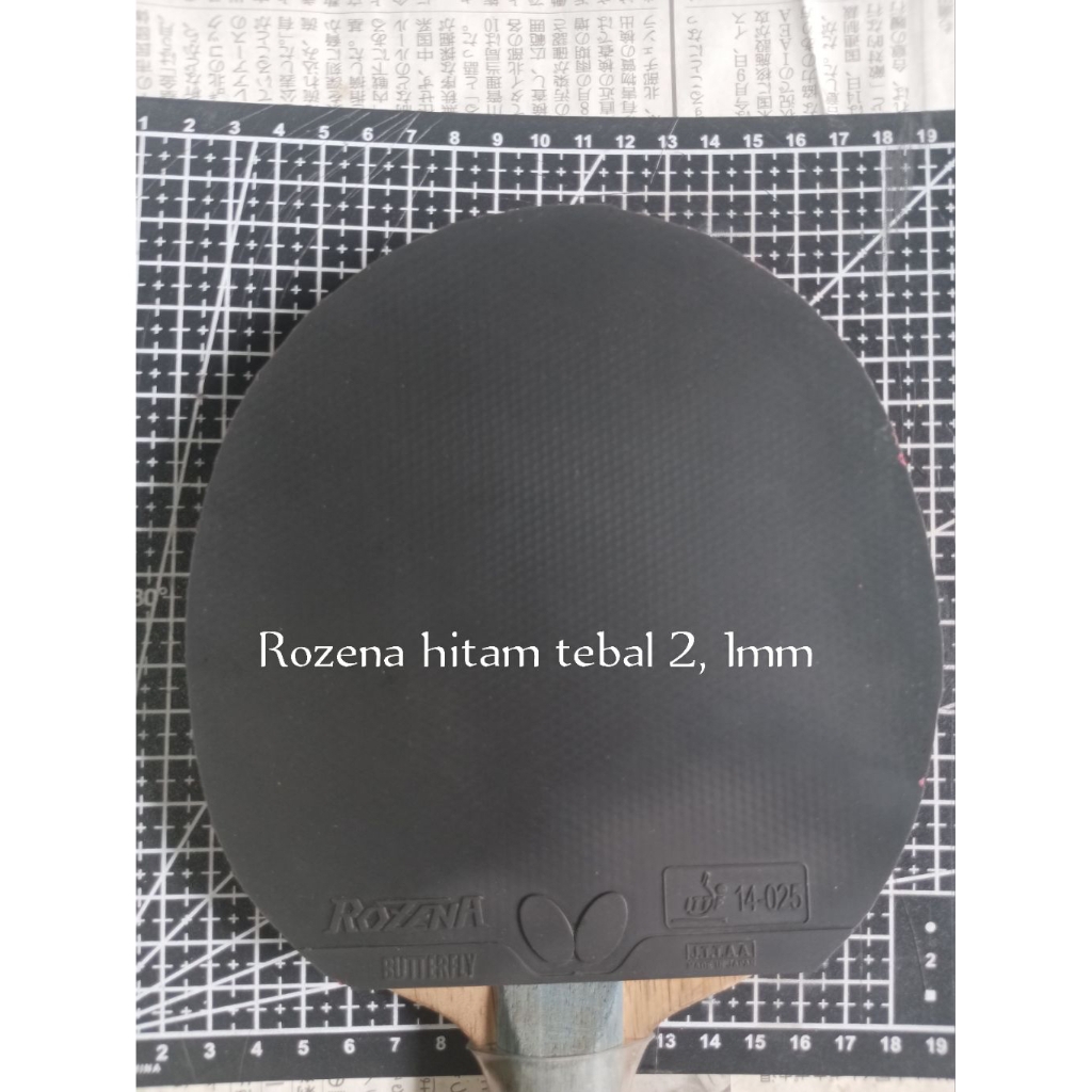 karet bet blade pingpong tenis meja Butterfly Rozena hitam