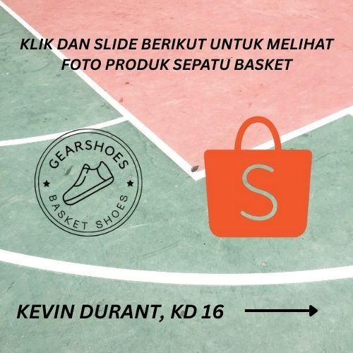 SEPATU BASKET GEARSHOES KD 16 LOW ALLSTAR-AUNT PEARL-B.A.D-BLACKOUT-BRED-EMBER GLOW-METALLIC GOLD-NR