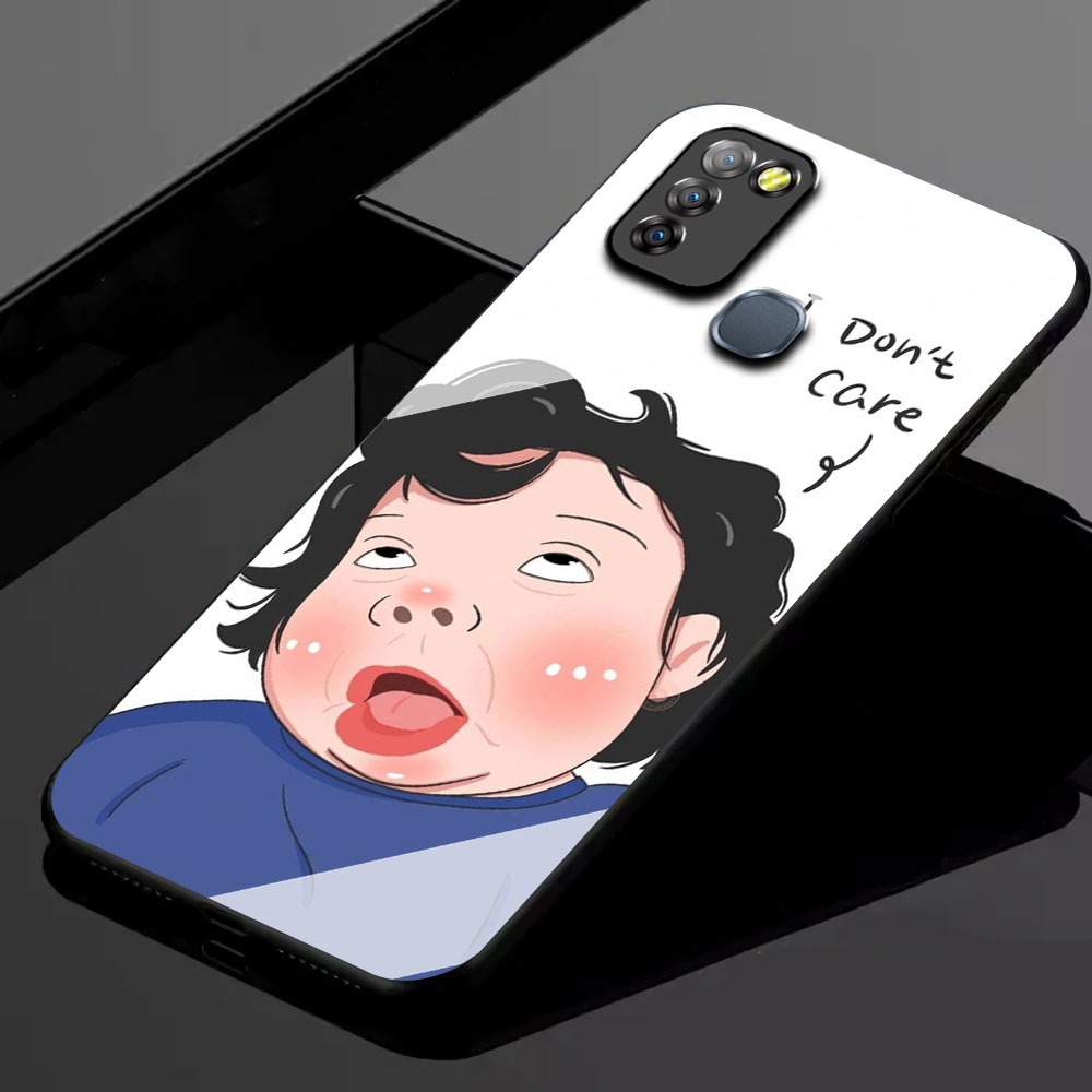 KK45 Softcase Glass Hp Terbaru For Infinix Smart 5/Smart 6 RAM 3 silikon Hp ada pelindung camera Cas