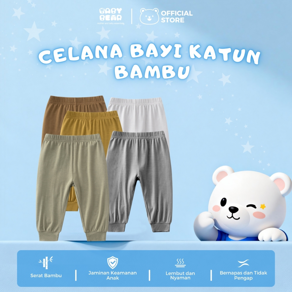 Baby Bear Celana Outdoor Bayu Dari Serat Bambu | Bamboo Fiber Pants