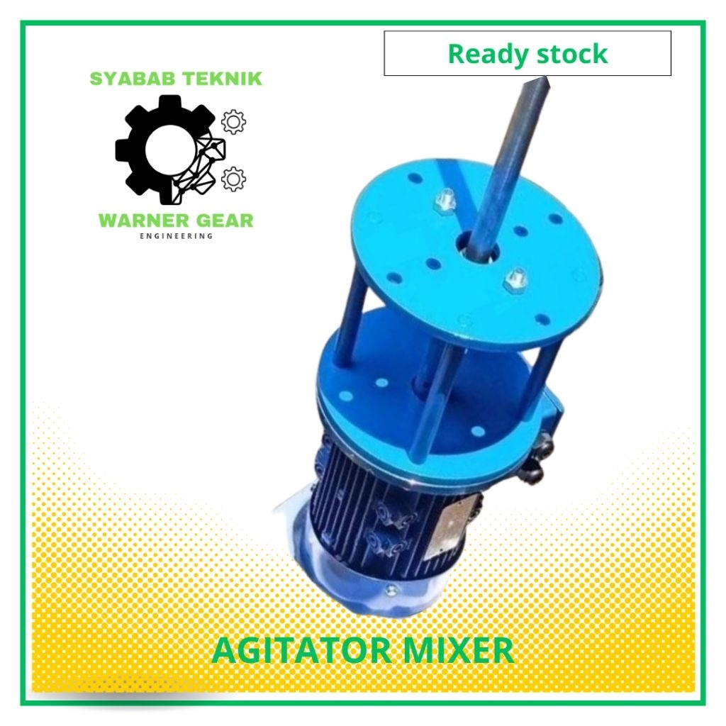 Mixer Agitator Kimia SUS 304 1.5Kw 2Hp 380V 4Pole Agitator Mixer Kimia