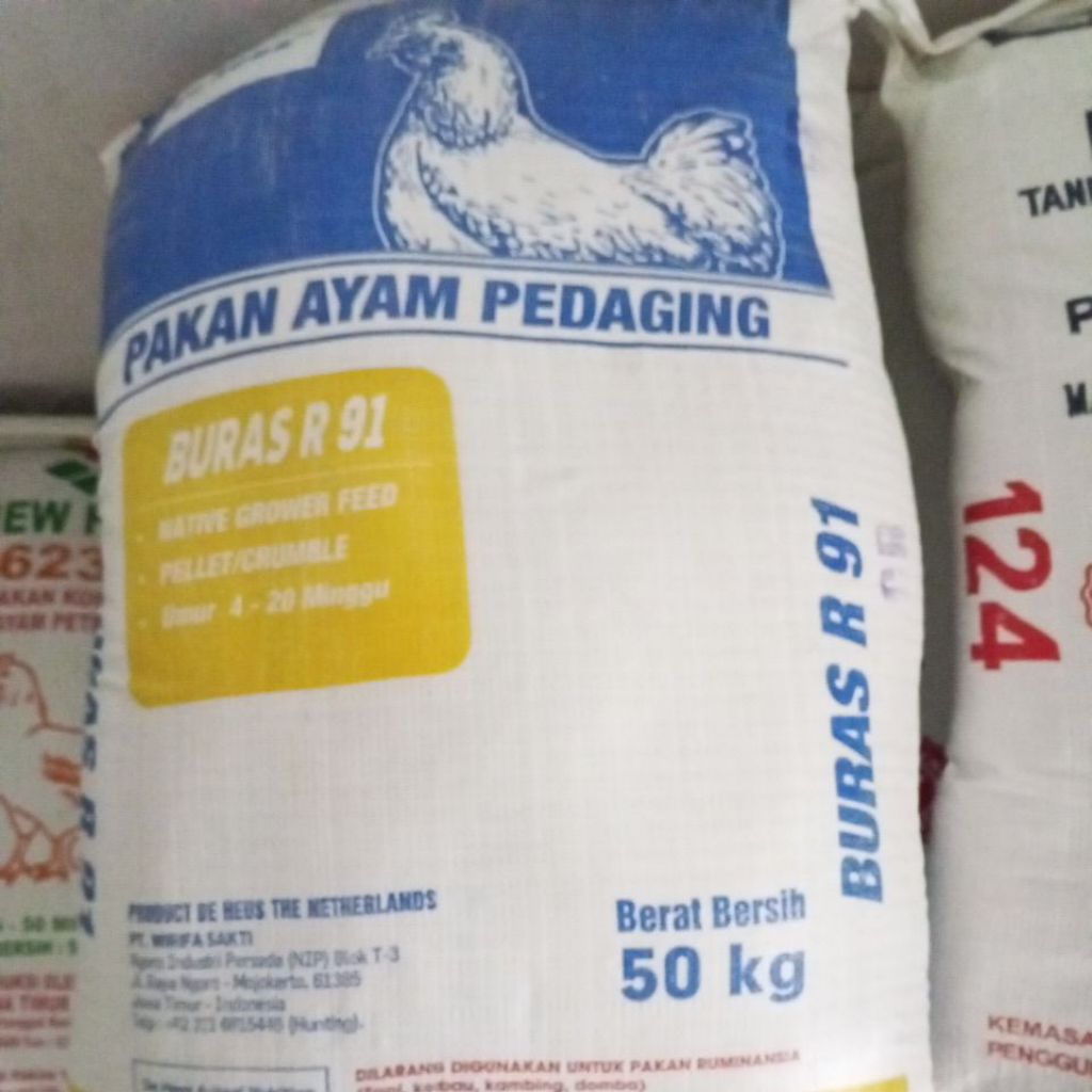 ( 50 Kg ) Buras R91 ( De Heus ), Pakan Ayam Buras.