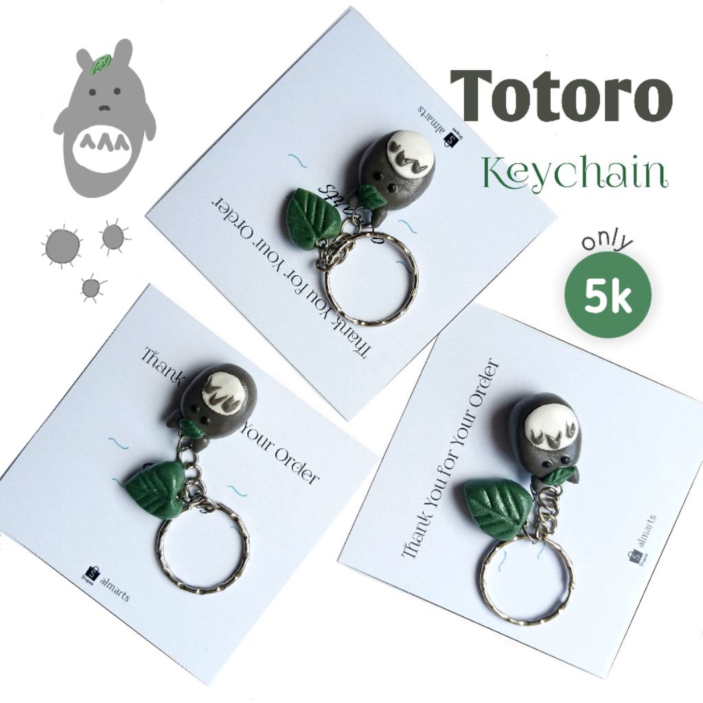 Gantungan Totoro Foam | Ganci Totoro | Keychain Totoro