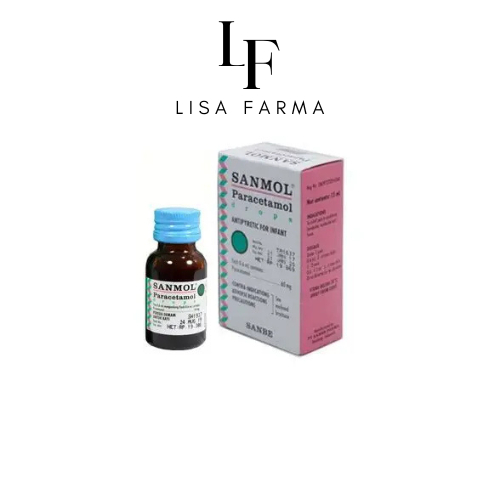 SANMOL Drop Penurun Demam Bayi Paracetamol 60ml Anak 1-2 Tahun