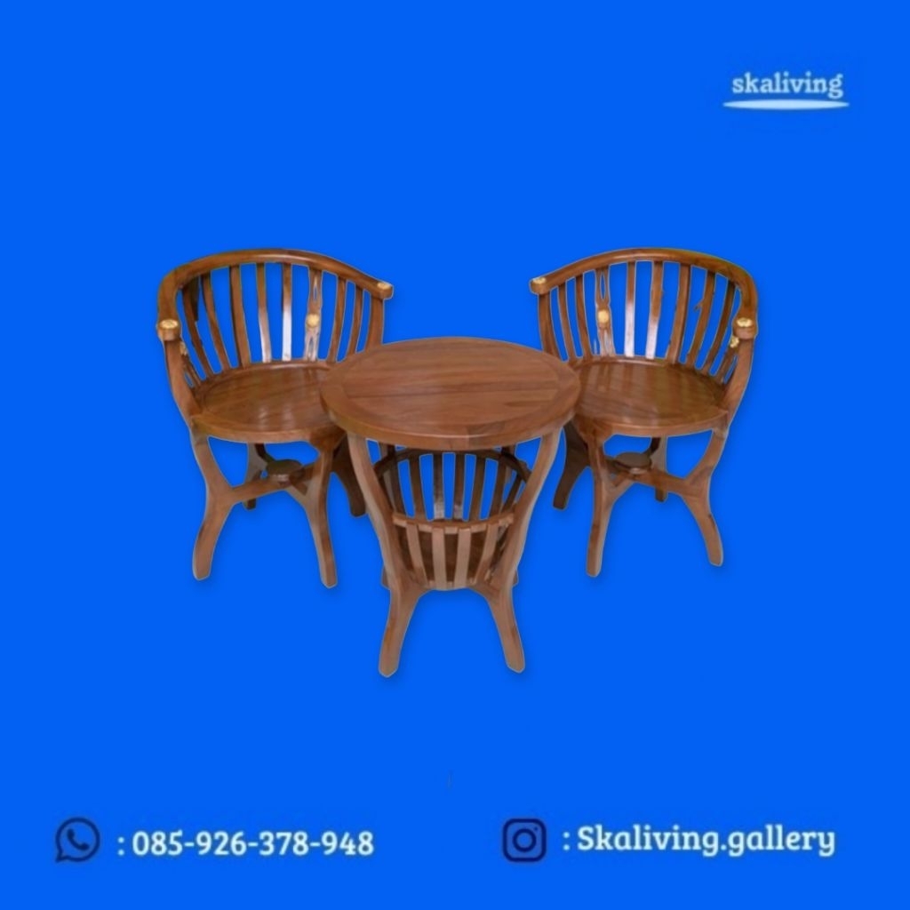 Set kursi teras mangkok minimalist kayu jati set kursi teras cantik minimalist kayu jati kursi teras