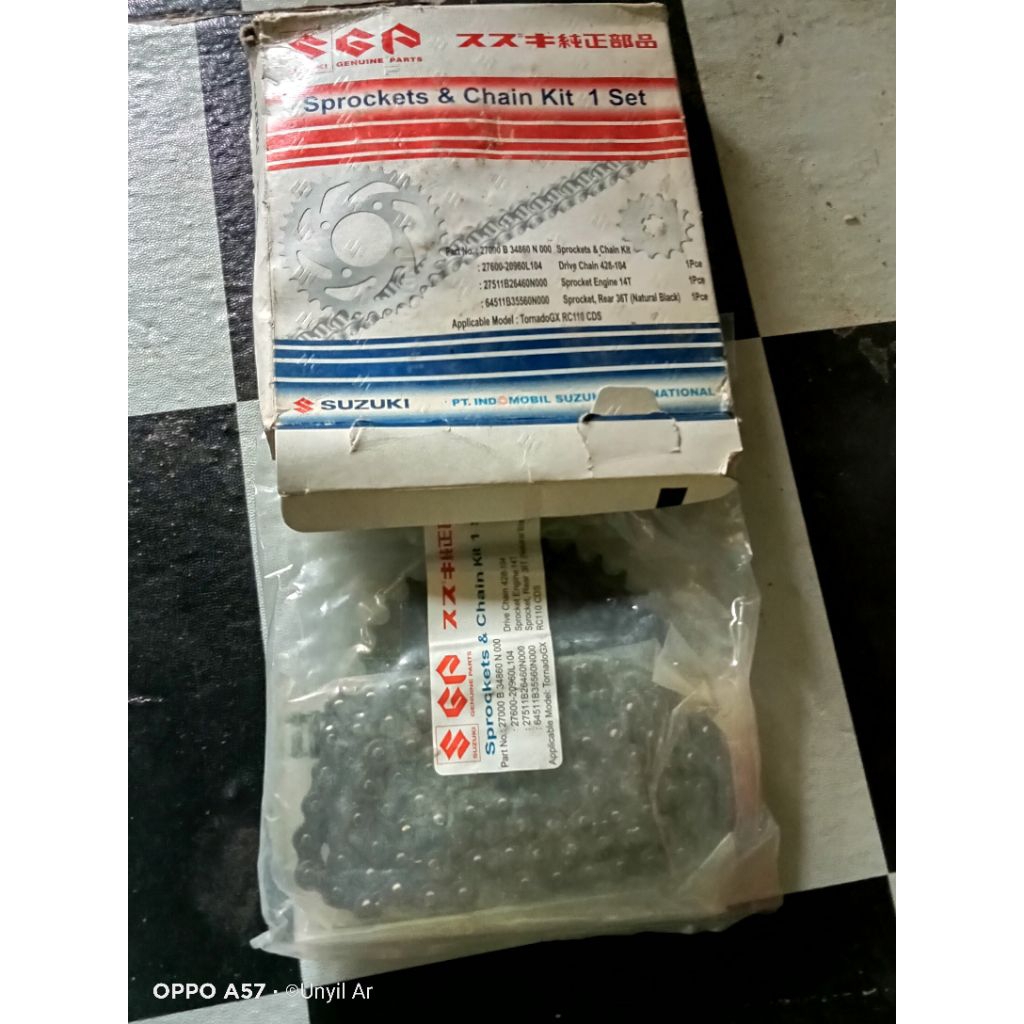 Gear Set Suzuki RC110 Crystal Tornado Gs Gx Original