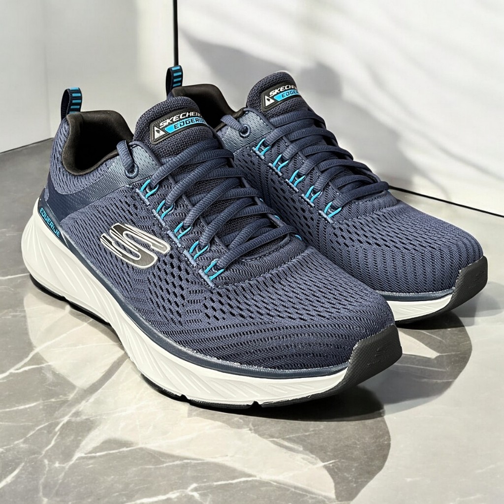 Sepatu Running Pria Skechers Tali Aktif ORIGINAL Murah Banyak Model Ringan Nyaman Lari Sneakers