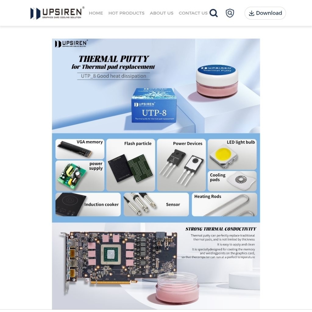 Mitsuki_Shop02 Thermal Putty Upsiren Utp 8 Pro
