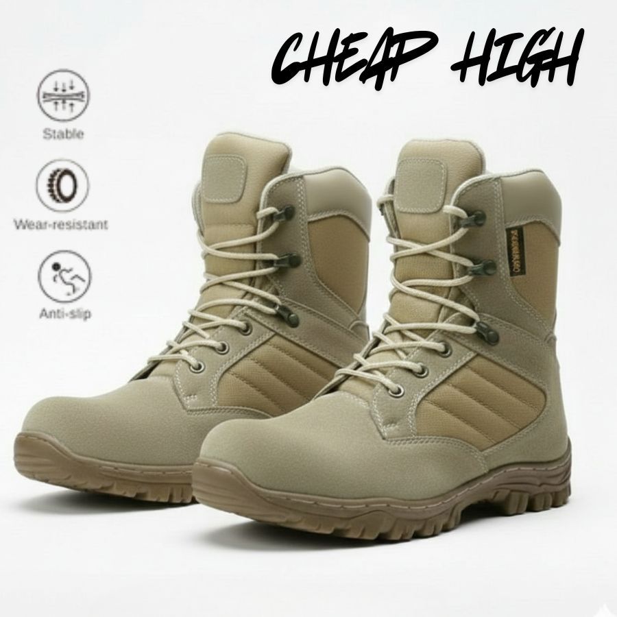 SEPATU SAFETY BOOTS PRIA KULIT CHEAP SAFETY TINGGI SEPTI BOOT BOT SEPTY BOTS SEFTY KERJA LAPANGAN