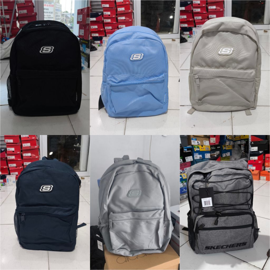 Backpack Skechers Original Tas Sekolah Kerja Kuliah