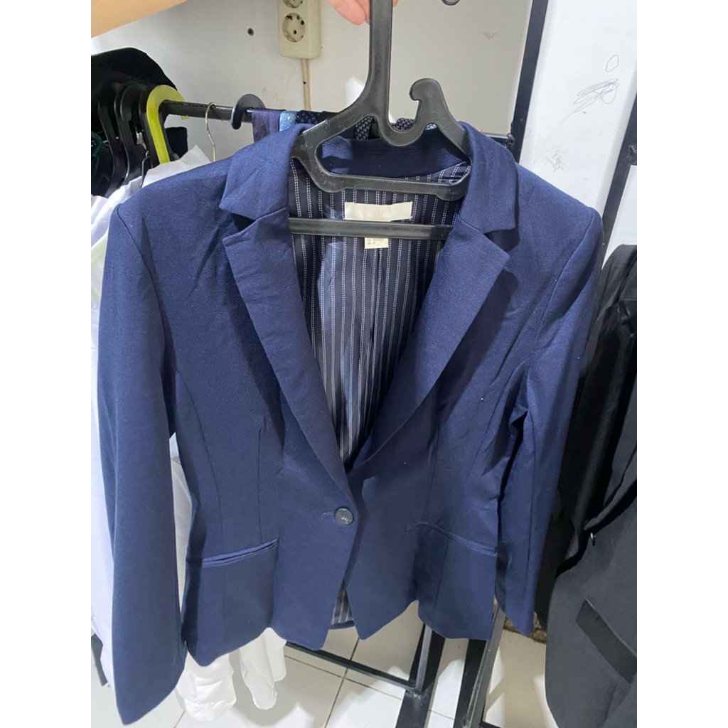 Blazer/jas cewe navy h&m