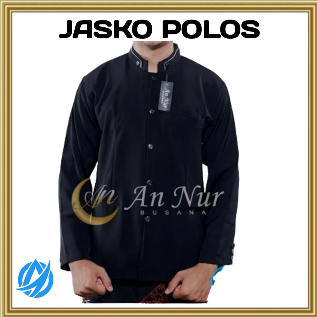 Jas Koko Jasko Polos Pria Lengan Panjang