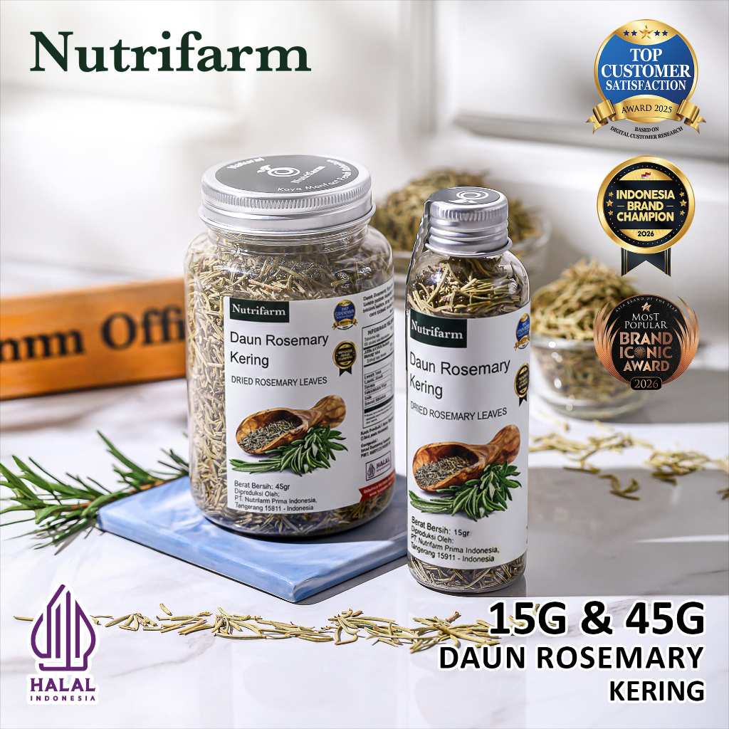 Nutrifarm Daun Rosemary Kering Bubuk 15g 45g