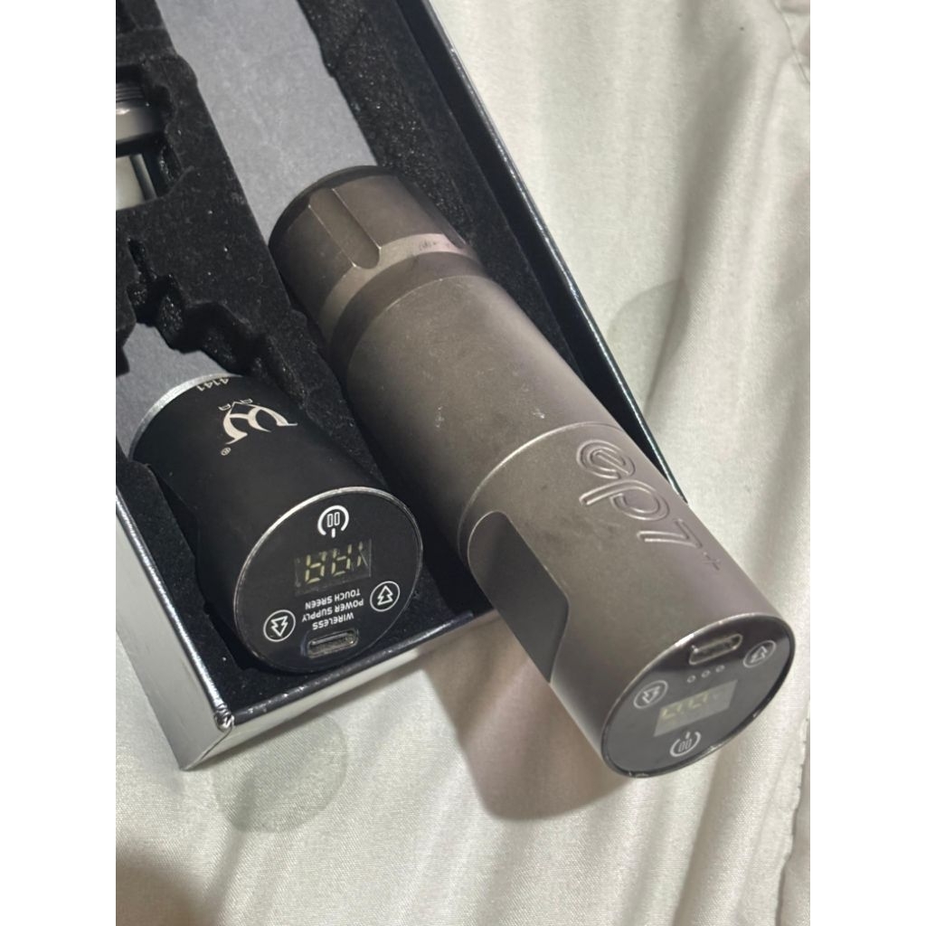 alat tattoo temporer mesin pen wireless second ava EP7+