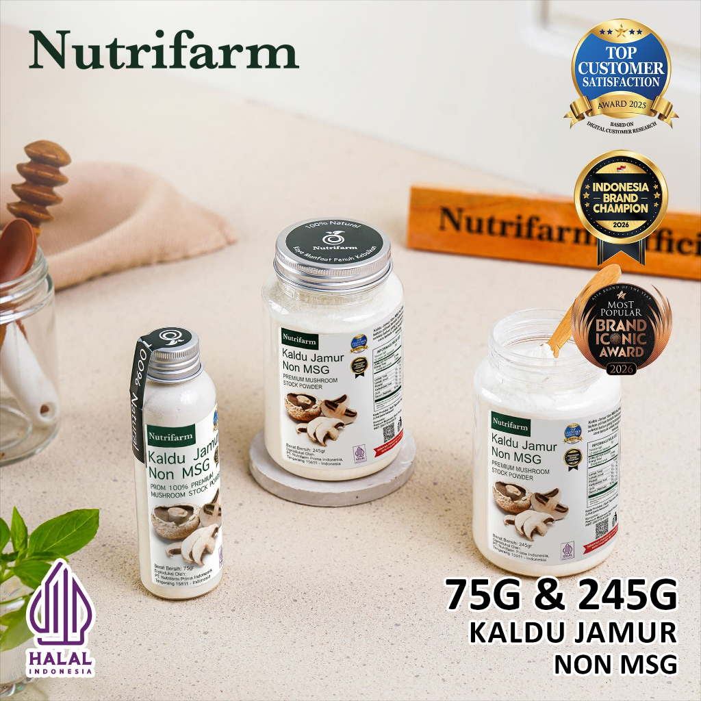 NUTRIFARM KALDU JAMUR 75G NON MSG TOTOLE MERANG MPASI NON MSG HALAL TOTOLE 400GR 1KG ROYCO TOTOLE 20