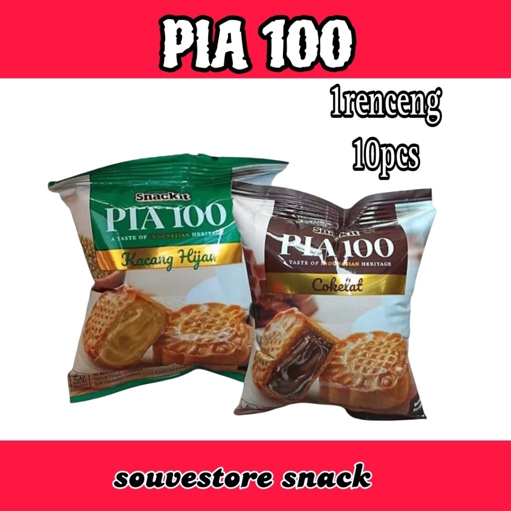 Pia 100 coklat kacang hijau