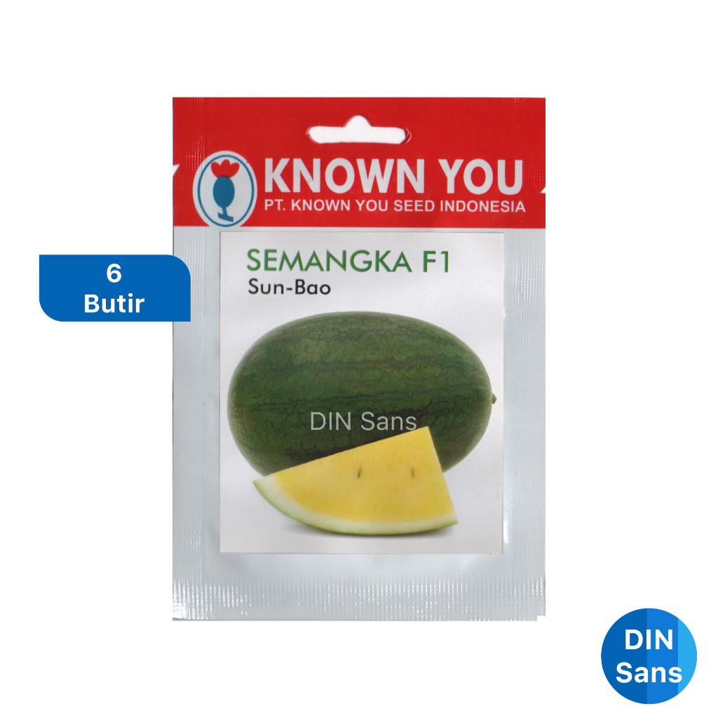 Known You Seed - Benih Semangka Kuning Sun-Bao Sun Bao SF-6807 Isi 6 Butir