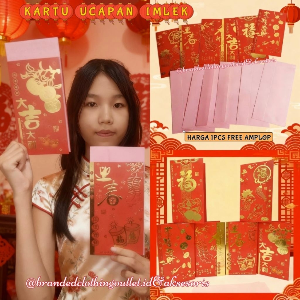 (FREE AMPLOP) NEW KARTU UCAPAN IMLEK 3D IMPORT PREMIUM / KARTU UCAPAN LIPAT SINCIA / KARTU IMLEK HAM