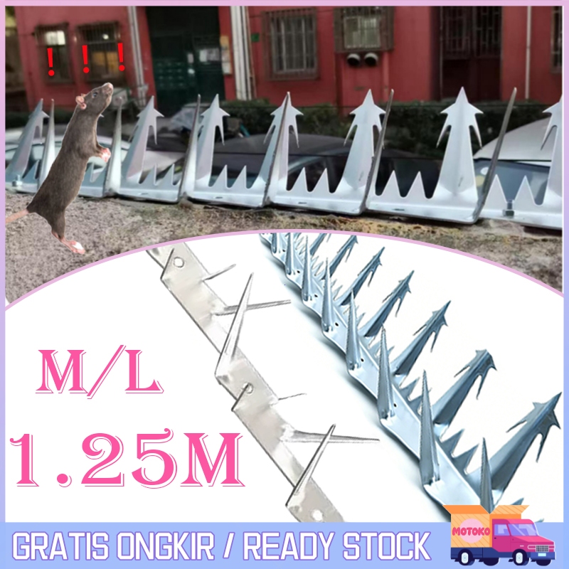 1.25m Besi Duri Pagar Anti Maling Wall Spike Anti Maling Duri Pagar Anti Maling Panjat Tembok Kawat 