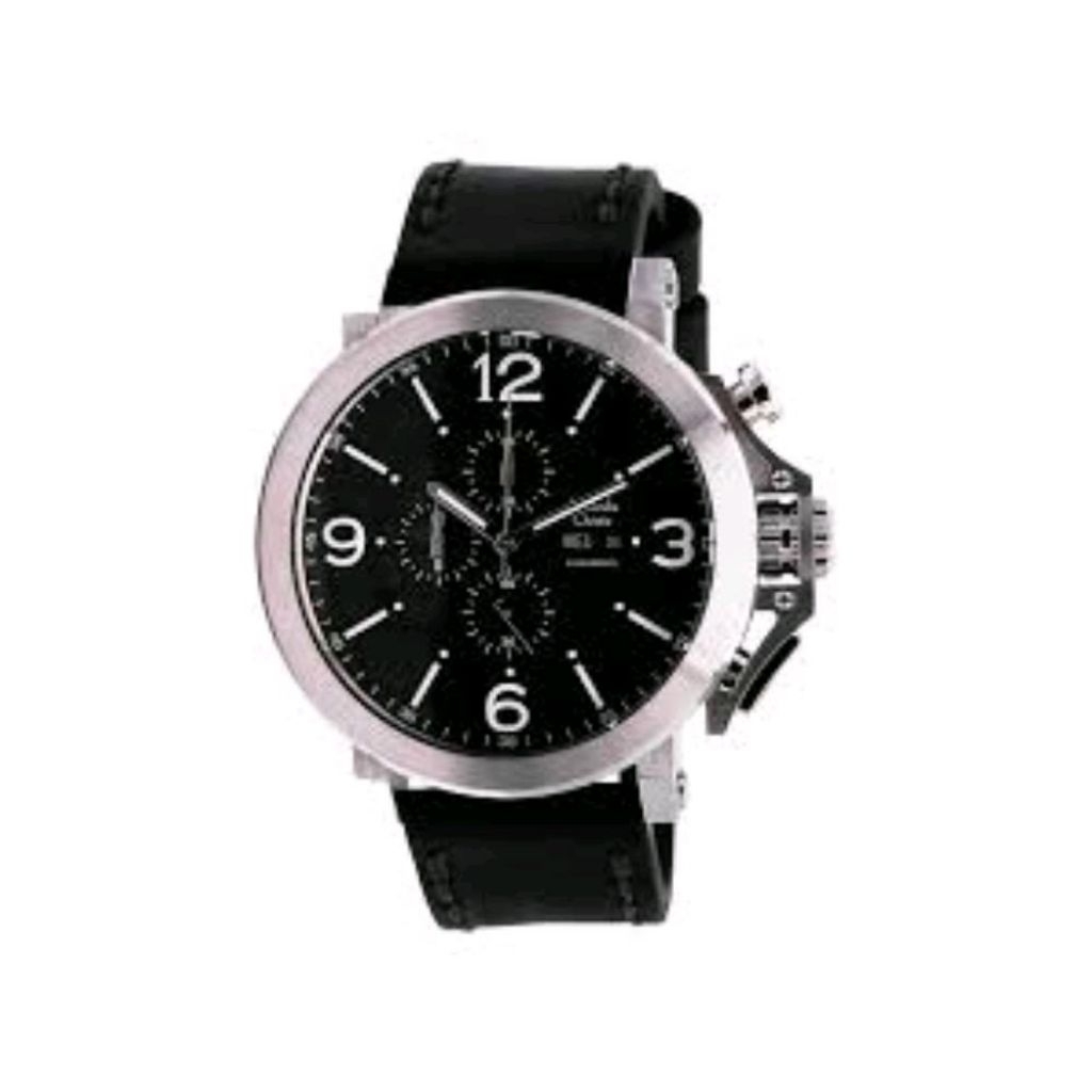 Alexandre Christie AC 6281 MC LSSBASL Jam Tangan Pria Chronograph Stainless Steel Tali Kulit Asli Ka