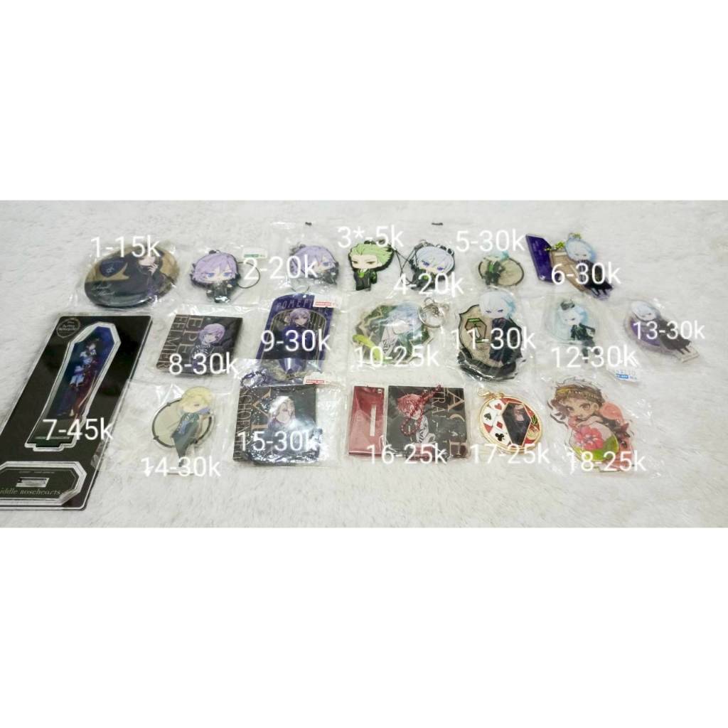 Official Twisted Wonderland Merch Epel Riddle Silver Vil Ace Kalim