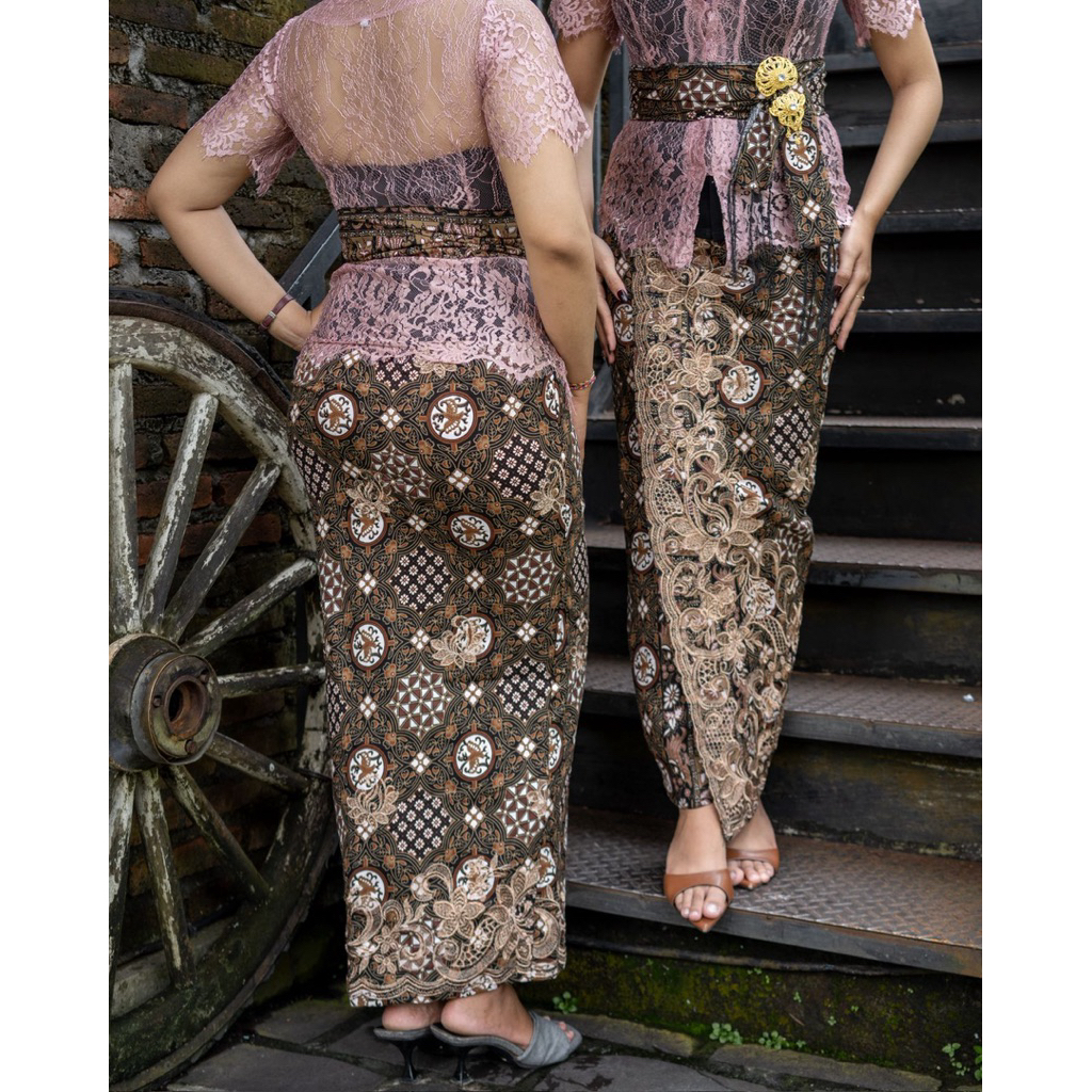 Kamen jadi jaguar bordir tumpal premium set selendang motif terbaru mewah dan elegan / bahan full st