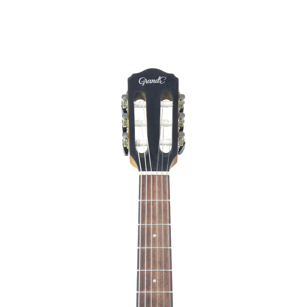 Gitar Classic Merk Grande Original Tipe GIC 40K NS Warna Brown Body Slim Senar String Nylon Trusrod
