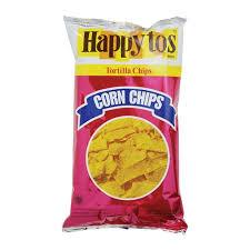 Happy Tos Corn Tortilla Chips Merah 160g Istimewa - 1 karton isi 16