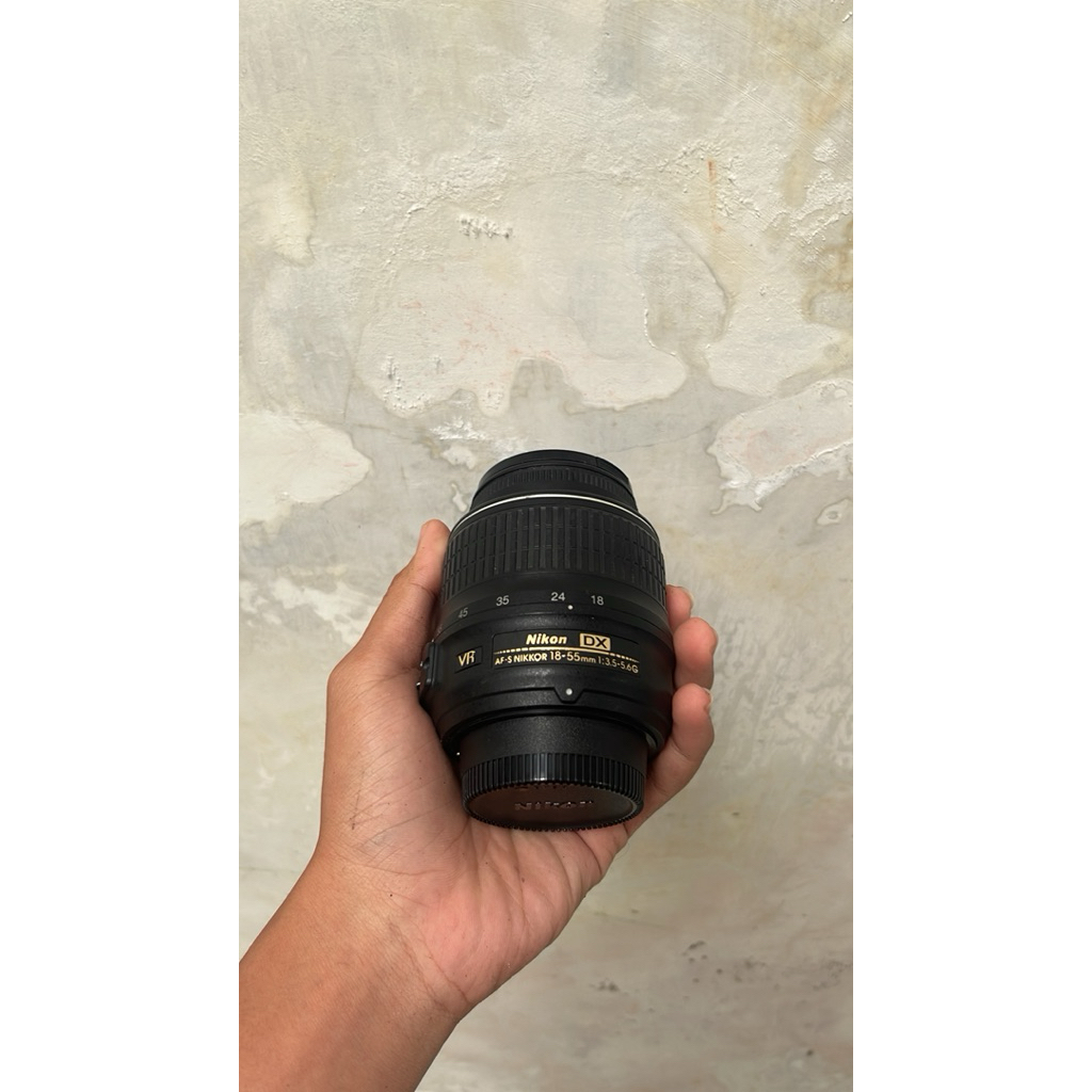 Lensa kit afs VR Nikon 18 - 55mm